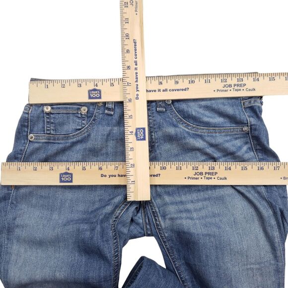 Rag & Bone The Skinny Jean 25 Women Medium Blue Wash Whiskering Faded Made USA - Picture 3 of 11